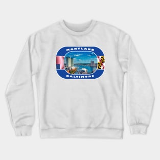 Maryland, Baltimore City, USA Crewneck Sweatshirt